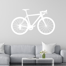 Veselá Stena Samolepka Bicykel Farba: bílá, Veľkosť: 60 x 35 cm
