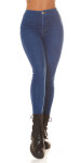 Sexy Highwaist Skinny Jeans with glitter detail denimblue