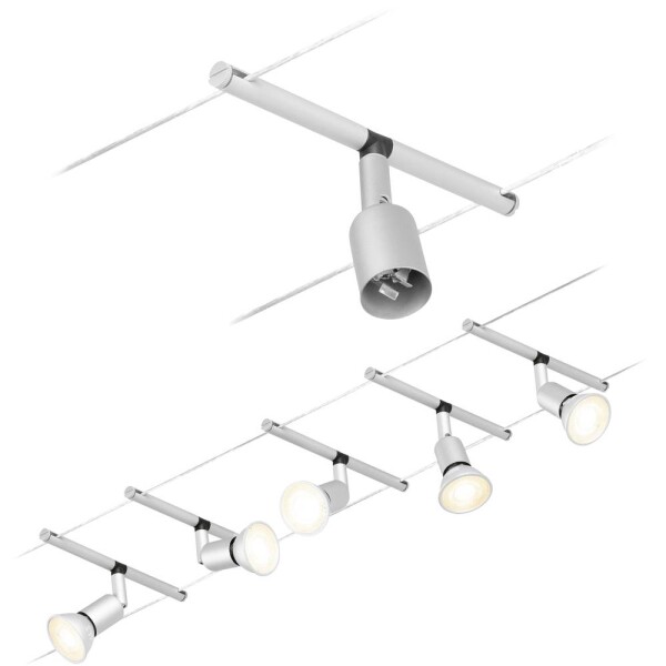 Paulmann Wire Systems 94442 kompletný systém lankových svietidiel GU5.3 chróm (matný); 94442