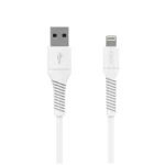 FIXED Dátový a nabíjací kábel s konektormi USB/Lightning 1.2m USB 2.0 biely (FIXD2-UL12-WH)
