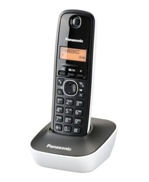 Panasonic KX-TG1611FXW čierno-biela / DECT bezdrôtový telefón / 1-riadkový podsvietený displej / české menu (KX-TG1611FXW)