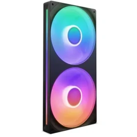 NZXT F280 RGB Core čierna / 2x 140mm / Fluid Dynamic Bearing / 34.5 dB @ 2000 RPM / 98.61 CFM / 4-pin PWM + 4-pin RGB (RF-U28HF-B1)