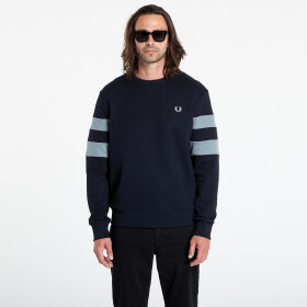 Mikina FRED PERRY Peached Tipped Sleeve Sweatshirt Navy L