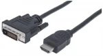 Manhattan kábel pre monitory HDMI-DVI-D 1.8m / dual link (372503)