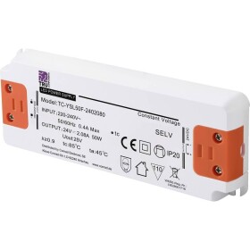 TRU COMPONENTS TC-YSL50F-2402080 napájací zdroj pre LED konštantné napätie 50 W 2.08 A 24 V/DC schválenie nábytku, prepätia, montáž na nehorľavom povrchu; TC-13492720