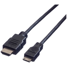 Value HDMI prepojovací kábel Zástrčka HDMI-A, Zástrčka HDMI Mini-C 2.00 m čierna 11.99.5580 tienený HDMI kábel; 11.99.5580