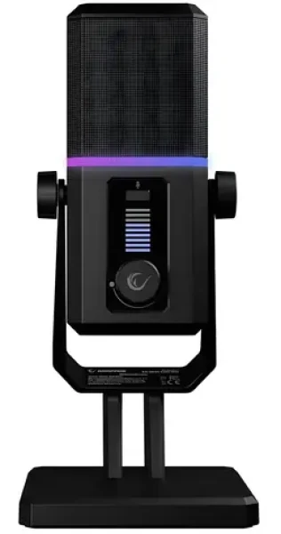 Rampage Cyclone RGB čierna / Stolný mikrofón / USB-C (RA-MP75)