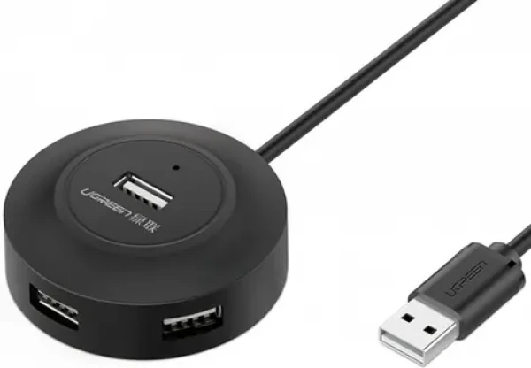 Ugreen CR106 USB Hub 4in1 4xUSB 1m čierna (20277)