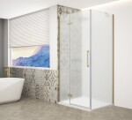 GELCO - TRINITY GOLD štvorcový kút 1000x1000 ľavý, matné sklo, GT5610-10ML-G GT5610-10ML-G