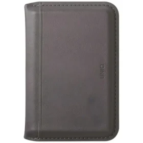 UNIQ Lyden DS šedá / Peňaženka so stojanom / MagSafe nabíjanie / RFID ochrana