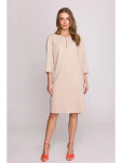 Dámske šaty S394 Beige - Stylove XXL béžová