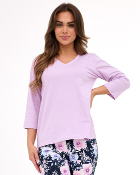 Cornette 389/463 Natalie 2 7/8 S-2XL dámske pyžamo lila L