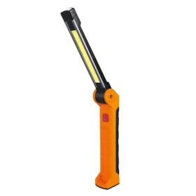 Solight WM20 pracovná LED lampa / nabíjacia / 500lm + 70lm / COB / Li- ION / USB / čiernooranžová (8592718036317)