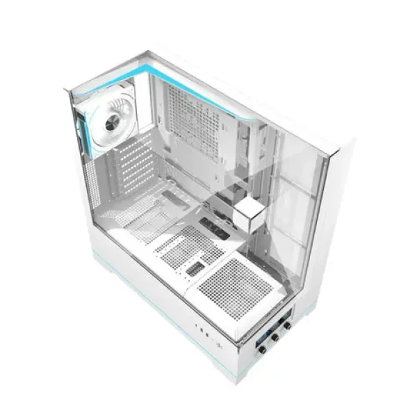 DarkFlash DY450 PRE biela / ATX / ARGB / 1x 120mm / USB-C 3.2 Gen 2 / priehľadná bočnica / bez zdroja (DY450 PRO White)