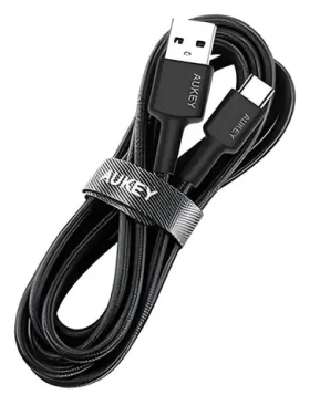 OEM CB-CA2 čierna / Nabíjací kábel / USB-C - USB-A / 60 W PD / 2 m / nylonový (CB-CA2 OEM)