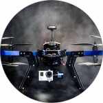 Jedlý papier lietajúci dron na čiernom pozadí 19,5 cm - Pictu Hap - Pictu Hap