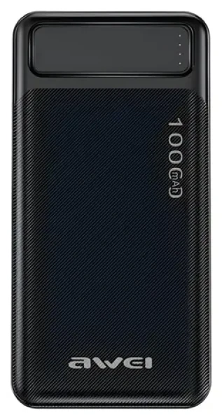 P5K čierna / Powerbanka / 10000 mAh / 2x USB / 2,1 A (AWE000183)