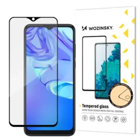Wozinsky Full Glue tvrdené sklo s rámčekom pre TCL 305 čierne / Ochranné sklo / Case Friendly