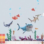 Veselá Stena Samolepka Hľadá sa Nemo Žraloky