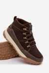 Pánske semišové trekové topánky Big Star - hnedé 42