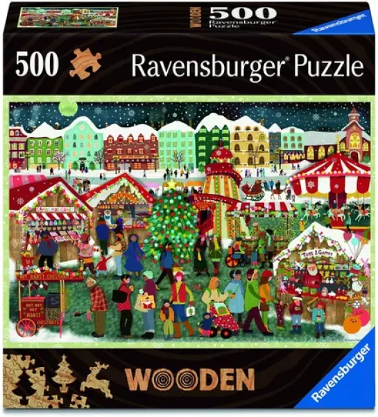 Ravensburger Drevené puzzle Kúzlo Vianoc