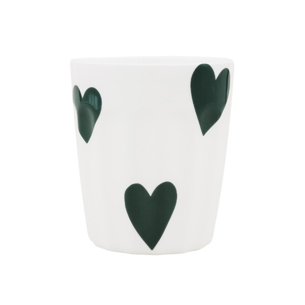 Eulenschnitt Porcelánový hrnek Hearts 290 ml – green