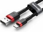 Baseus kábel USB-A na Lightning čierno-červená 1 m (31652-uniw)