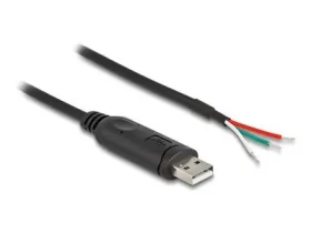 DeLock Adaptér USB 2.0 Typ-A na RS-485 čierna / Adaptér / 0,5 m (64242)