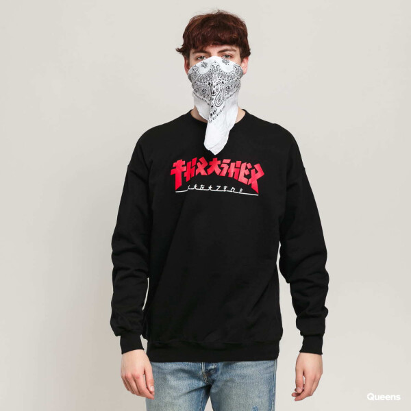 Mikina Thrasher Godzilla Crewneck Black S