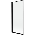 MEXEN - MIST vaňová zástena 80x150 cm 6mm 1-s, čierna, okraj, ľavá 8A9-080-001-70-70-L