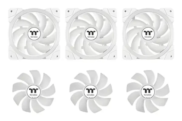 Thermaltake MAGFloe 420 Ultra ARGB Sync Snow Edition biela / AIO vodný chladič CPU / 3x 140 mm / 2000 RPM / 34,5 dB (CL-W452-PL14SW-A)