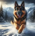 Norimpex Diamantové maľovanie Ovčiak v snehu