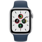 Apple Watch SE GPS 40mm Silver Alu Black Sport Modrý (MKNY3WB/A)