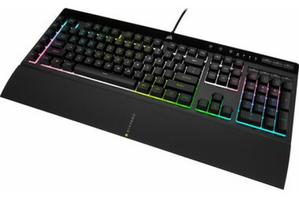 Corsair K55 RGB PRE XT US čierna / Herná klávesnica / RGB LED podsvietenie / US layout / USB (CH-9226715-NA)