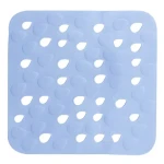 Spirella DROPS protišmyková podložka do sprchy modrá / PVC / 54 x 54 cm