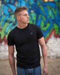 Vilgain Mask Badge Tee – L Čierna