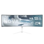 49" Arozzi Nova biela / Monitor / VA / 5120×1440 / 165Hz / 1500R / HDR10 (AZ-NO-49TUW165-WT)