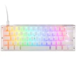 Ducky One 3 Aura Mini Gateron Baby Kangaroo biela / herná klávesnica / podsvietená / mechanická / drôtová USB-C / DE (DKON2161ST-KDEPDAWWWWG1)