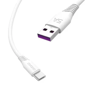 Dudao Dátový kábel L2T / USB-C / 5A / 2 m / biela (55620)