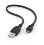 Gembird Kábel USB 2.0 A-Mini B / 5pin / 30cm / k externým HDD (ADATA, WD, ...) (CCP-USB2-AM5P-1)