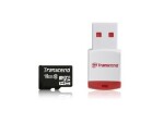 Transcend Micro SDHC 16GB + USB adaptér / Micro SDHC / 16GB / Class 10 (TS16GUSDHC10-P3)