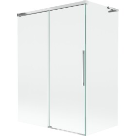 MEXEN/S - Rox L vaňová zástena 2-krídlová posuvná 120 + 70 x 150, transparent, chróm 8C9L-120-070-01-00