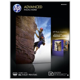 HP Advanced Photo Paper Q8696A fotografický papier 13 x 18 cm 250 g/m² 25 listov lesklý; Q8696A