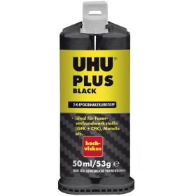 UHU Plus Black Hochviskos dvojzložkové lepidlo 45685 50 ml; 45685