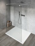 GELCO - VARIO WHITE jednodielna sprchová zástena do priestoru, číre sklo, 1400 GX1214GX2215