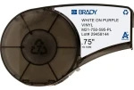 BRADY B-595 fialová páska s bielou potlačou pre BMP21/IDPAL/LABPAL / Páska do tlačiarne štítkov / Vinylová (M21-750-595-PL)