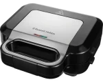 Russell Hobbs 26810-56 čierno-strieborná / Sendvičovač a vaflovač 3v1 / 3 vymeniteľné platničky / Nepriľnavý povrch (26810-56)