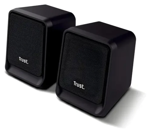 Trust Milo 2.0 Speaker Set čierna / Reproduktory / 2.0 / 6W RMS / USB-C (26254)