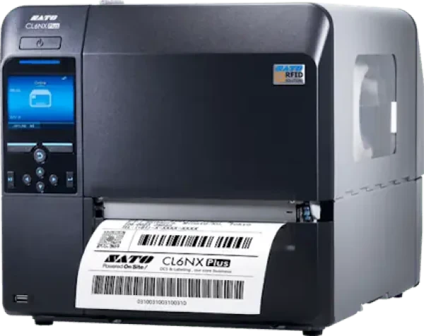 SATO CL6NX Plus 203 dpi Wi-Fi / Tlačiareň štítkov / 203dpi / USB / RS232 / LAN / Wi-Fi / EU napájací kábel (WWCLPA02ZWANEU)