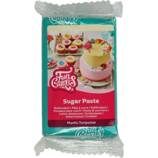 Povlakovací hmota tyrkysová 250 g - FunCakes - FunCakes